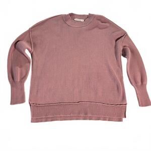 Moon & Madison Pink Knit Sweater Size Medium Cozy Modest EUC
